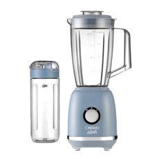 CHIMEI 奇美家電 二合一果汁調理機 MX-1000TX, 食品級304不鏽鋼刀頭, 大容量1000ml食品級調理杯+500ml隨行杯, 莫蘭迪藍