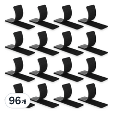 스코라 강력 접착 찍찍이 패드 검은색, 96개