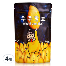 우주망고 슬라이스 반건조 망고, 200g, 4개