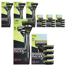 Dorco Face 5 款式套組, 4套, 剃須刀 + 剃須刀刀片 5p