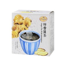 Magnet 曼寧 檸香薑茶, 南投名間鄉老薑, 45g (3公克 x 15茶包), 口感清新檸檬草, 3g, 15包, 1盒