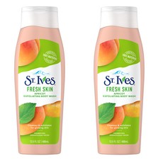 세인트이브스 살구 스크럽 바디워시 과일향, 400ml, 2개