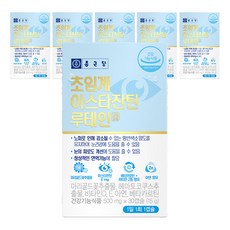 종근당 초임계 아스타잔틴 루테인, 30정, 6개