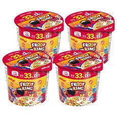 후루트링 컵 시리얼, 40g, 4개
