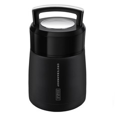 ERSTEBAHNHOF 圓形保溫飯盒, Rich Black, 1L, 1個