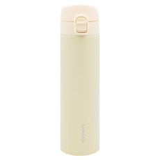 LocknLock 樂扣樂扣 SlimFit系列 彈蓋式保溫瓶, 象牙白, 400ml, 1個