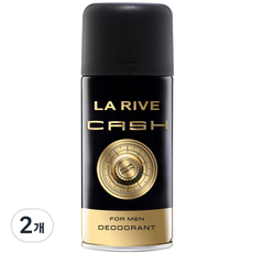 라리브 남성용 캐시 퍼퓸 데오드란트, 150ml, 2개