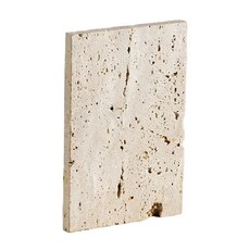快豹 Travertine 天然原石米色洞石托盤, 10x15, Set 2, 10 x 15cm, 淺米色洞石