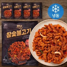 해화당 참숯불맛난고기 고추장맛 (냉동), 200g, 5개