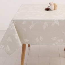 Casa Bella 美麗家居 北歐風防水桌巾, PVC環保塑料, 140 x 140cm, 暖灰孔雀草, 1個