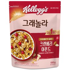 켈로그 크랜베리 아몬드 그래놀라, 550g, 1개입