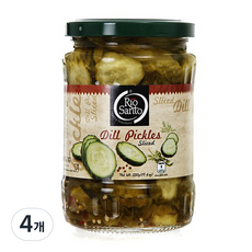 리오산토 딜피클슬라이스, 550g, 4개