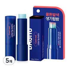 다슈 맨즈 컬러 체인지 립밤 4g, 5개, 쿨 레드