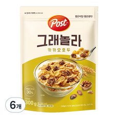 포스트 그래놀라 카카오호두, 300g, 6개