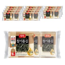 양반 참기름 김, 4.5g, 108개