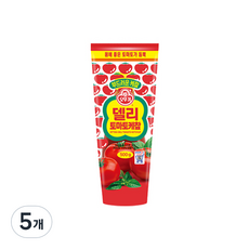 오뚜기 델리 진한 토마토 케챂, 500g, 5개