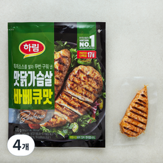 하림 맛닭가슴살 바베큐맛, 100g, 5개입, 4개 500g, 4개