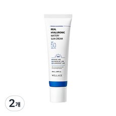 웰라쥬 리얼 히알루로닉 워터리 선크림 SPF50+ PA++++, 50ml, 2개