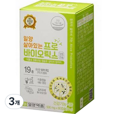 일양약품 살아있는 프로바이오틱스 장용캡슐 30g 3개