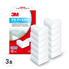 3M 透明桌角保護套 12入, 透明, 3盒