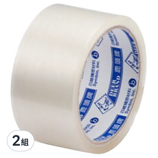 DEER BRAND 鹿頭牌 OPP 超透明膠帶 60mm x 40Y，一組6捲, 透明, 2組