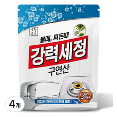 생활공식 강력세정 구연산, 4개, 1kg