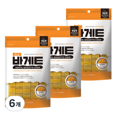 코코브라운 강아지 유산균 바게트츄, 단호박, 120g, 6개