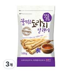 꿀먹은 도라지 말랭이, 100g, 3개