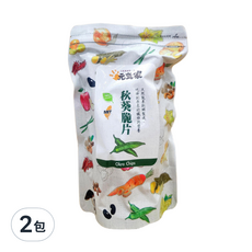 元氣家 秋葵脆片, 100g 台灣產 真空低溫製成, 2包