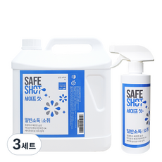 세이프샷 살균소독제 4L + 500ml, 3세트