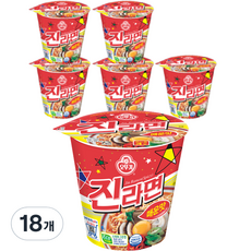 오뚜기 진라면 매운맛 컵 65g, 18개