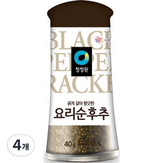 청정원 요리순후추, 40g, 4개