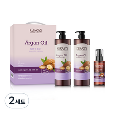 케라시스 아르간오일 샴푸 베이비파우더 1L x 2p + 세럼 100ml 세트, 2세트