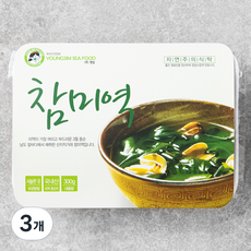 참미역, 300g, 3개
