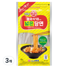 오뚜기 중국식 넓은당면 18mm, 300g, 3개