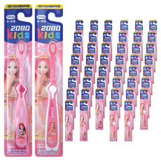 2080 시크릿쥬쥬 키즈 칫솔 세트, 핑크 + 화이트, 2개입, 24세트