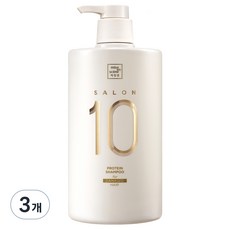 미쟝센 살롱 10 단백질 샴푸 손상모발용, 990ml, 3개