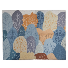 玄關絲圈地墊 加大款 防滑耐磨好清洗 大尺寸, 100 x 80cm, 藍色仲夏, 1個