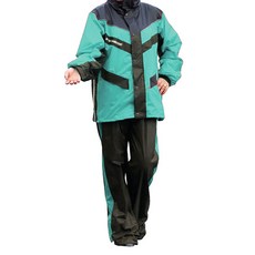 Moto cap 鈦鴻 M205 雙側開運動型風雨衣, 湖水綠