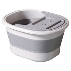 折疊式泡腳桶 ZY-03 藍色, 1入, 灰色