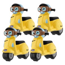 Chicco 智高迷你偉士牌迴力摩托車-黃，適用年齡2-6歲, 黃色, 4個