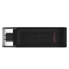 Kingston 金士頓 Type-C隨身碟 DT70，USB 3.2 Gen 1高速傳輸，128GB, 1個