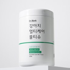 Dr.Blank 狗狗綜合護理散步濕紙巾 圓筒型, 1個, 100入