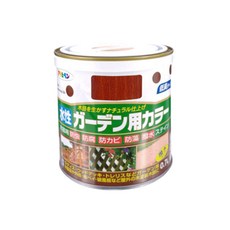 ASAHIPEN 朝日塗料 水性室內外護木漆, 防蟲防腐防霉, 耐日曬雨淋, 酒紅款, 1罐