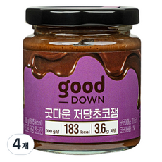 그림의빵 굿다운 저당 초코잼, 210g, 4개