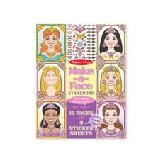 Melissa&Doug 瑪莉莎 貼紙簿 大型, 妝扮閃亮公主, 1本