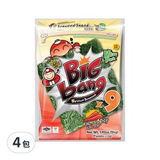 TAO KAE NOI 小老板 超級大海苔超值包 辣味, 54g, 4包