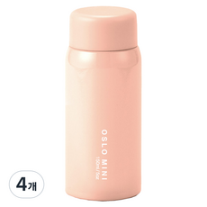 오슬로 미니 텀블러, 핑크, 150ml, 4개