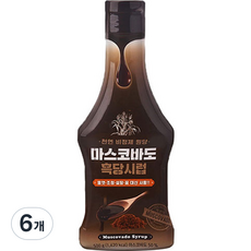 흑원당 흑당시럽, 500g, 6개