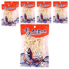 北海 鱈魚香絲, 越吃越唰嘴的美味零食, 51g, 6包